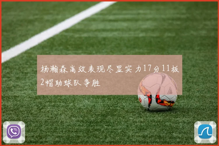 杨瀚森高效表现尽显实力17分11板2帽助球队争胜
